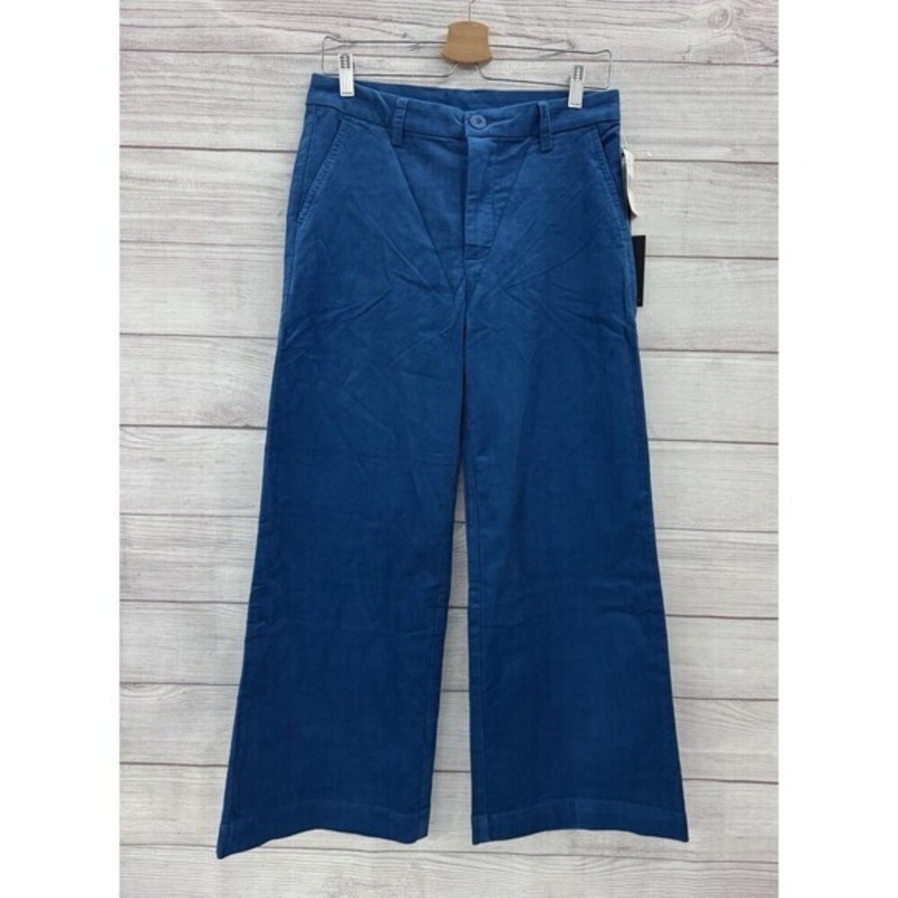 NWT KUT From The Kloth Black Corduroy Wide Leg Stretch Pants Size 4